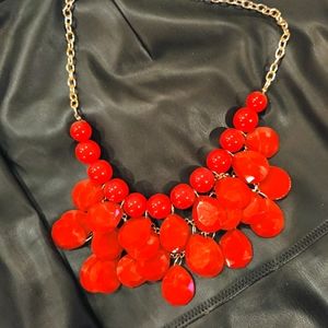Red Statement Necklace